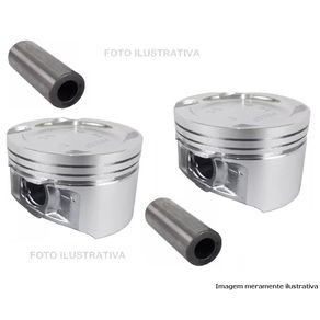 Jogo de Piestões Sem Anel 0,50 Motor V4 Gm S10 Blazer 2.4 2001/2006 Gaso