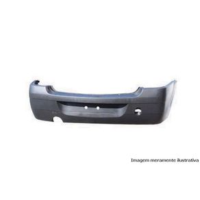 Para-Choque Traseiro Renault Logan 2007/2010 Preto Liso