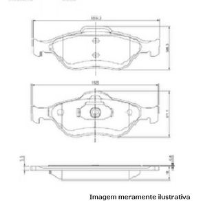 Pastilhas de Freio Dt Ford Fiesta 1.0 1.4 1.6 2002/2009 Ecos