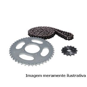 Coroa Pinhão Corrente Ybr 125 2003/2008 (Kit)