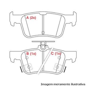 Pastilhas de Freio Ts Honda Civic Touring Ex Elx Sport 2017/