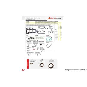 Junta Mt Hb20/ Picanto 1.0 12V 3 Cilindro 12/ C/Retentor (Chapa)