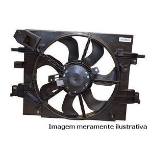 Motor Ventilador Radiador com Defletor 7 Pas Renault Logan
