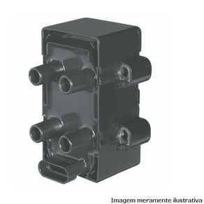 Bobina Ign Clio 1.0/ 1.6 8V 98/ Kangoo/ Twingo 1.6 8V 98/ Logan/ Sandero/ 1.6 8V 07/ (S/ Cabo)
