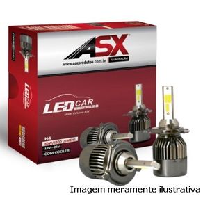 Lampada Super Led Headlight H7 60W 6500Lm Bivolt Branca Ama
