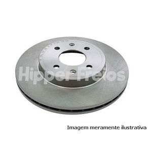 Par de Disco Freio Dt City/ Fit 15/ Wrv 18/1.5 16V Ventilado S/Cubo