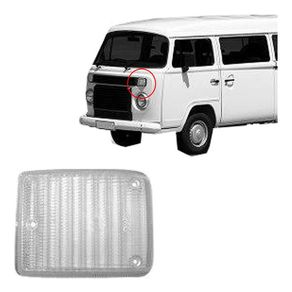 Lente Lanterna Dianteiro Vw Kombi Clipper Branca Direita A Esquerda