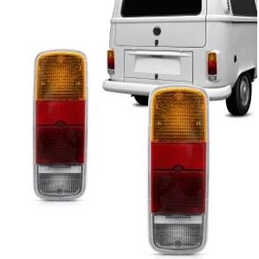 Lanterna Traseiro Vw Kombi Clipper Ambar Direita A Esquerda