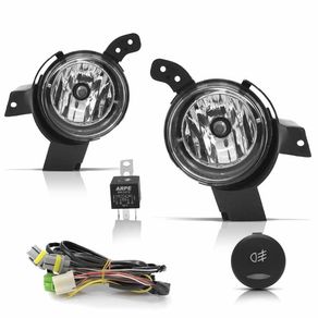 Kit Farol Milha Direita A Esquerda Ford Ecosport 2008/2010 (Botao Modelo