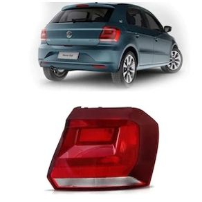 Lanterna Traseiro Vw Gol G7 2016/ Direita Borda Fume