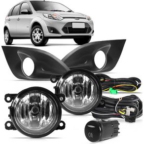Kit Farol Milha Direita A Esquerda Ford Fiesta 2010/ com Botao Original