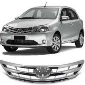 Grade Para-Choque Dianteiro Toyota Etios 2013/2017 (Cromada
