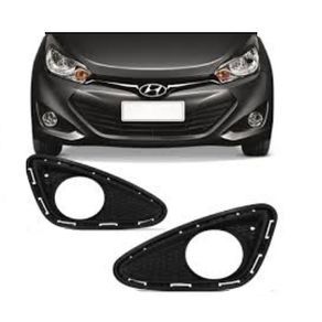 Grade Para-Choque Milha Hyundai Hb20 2012/2015 com Furo A Esquerda
