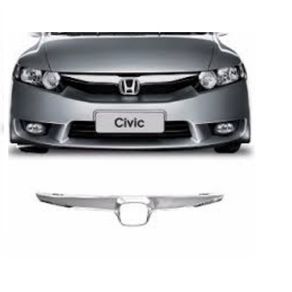 Grade Dianteira Radiador com Moldura Cromada Honda Civic 20