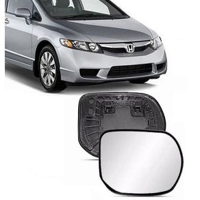 Suporte Retrovisor Honda Civic 2006/2011 com Vidro Metaliza