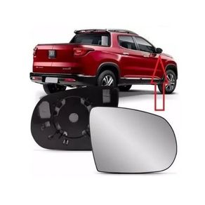 Suporte Retrovisor Fiat Toro 2015/ com Vidro Metalizado Direita