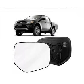 Suporte Retrovisor Mitsubishi L200 2008/2012 com Vidro Meta