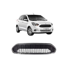 Grade Para-Choque Superior Dianteiro Ford Ka 2015/ Preta Co