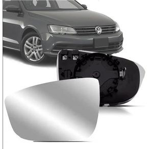 Suporte Retrovisor Vw Jetta 2012/ com Vidro Metalizado A Esquerda