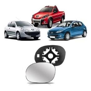 Suporte Retrovisor Peugeot 206 207 Hoggar Pick-Up com Vidro