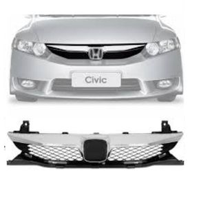 Grade Dianteira Radiador Cromada Honda Civic 2009/