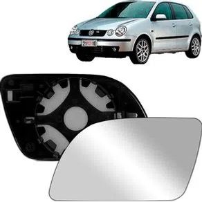 Suporte Retrovisor Vw Polo 2002/2007 com Vidro Metalizado L