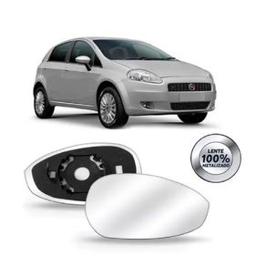 Suporte Retrovisor Fiat Punto com Vidro Metalizado A Esquerda