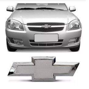 Emblema Grade Gm Celta Prisma 2012 Auto Adesivo ( Prata )
