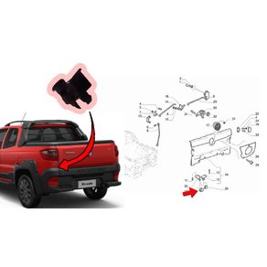 Bucha Tampa Mala Fiat Strada 1.3 1.4 1.8 2009/