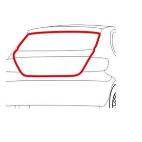 Borracha Tampa Traseira com Aba Vw Gol 1995/ Gm Corsa Vectr