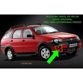 Aro Farol Milha Direita Fiat Palio Weekend Strada 2005/