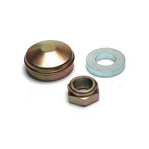 Kit com 2 Calota com 2 Porca com 2 Arruela Cubo Roda Trasei