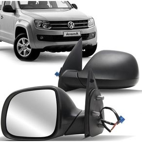 Retrovisor Externo Vw Amarok 2010/ com Controle Manual A Esquerda