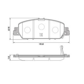 Pastilhas de Freio Dt Honda Hrv Lx Ex Elx 1.8 16V 2015/