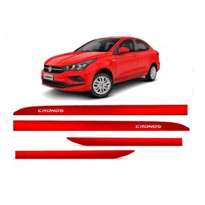 Friso Lateral Fiat Cronos Vermelho Alpine (Slim)