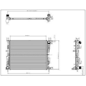 Radiador Dagua Renault Duster Oroch 1.6 2.0 16V 2015/2017