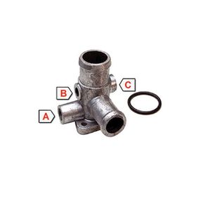 Camara Carcaca Valvula Termostatica Conexao Dagua Vw Gol Sa