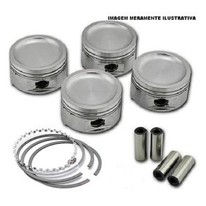 Jogo de Pistões com Anel 0,50 Motor V4 Gm Corsa 1.0 Efi Gasolina