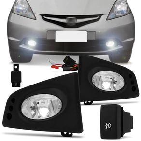 Kit Farol Milha Direita A Esquerda Honda Fit 2009/