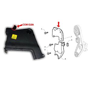Cobertura Tampa Protecao Correia Dentada Motor Superior Com