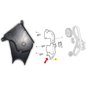 Cobertura Tampa Protecao Correia Motor Inferior Fiat Palio