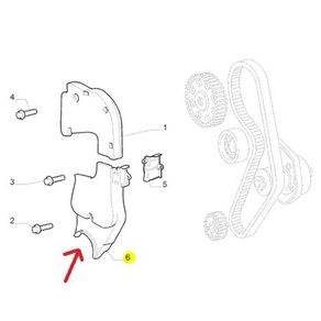 Cobertura Tampa Protecao Correia Motor Inferior Fiat Idea E
