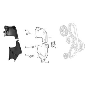Kit Cobertura Tampa Protecao Correia Motor Fiat Uno Fiorino