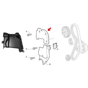 Cobertura Tampa Protecao Correia Motor Superior Fiat Uno Fi