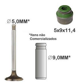 Kit de 16 Retentores Válvulas Renault Logan Sandero Duster Oroch 1.6 16V