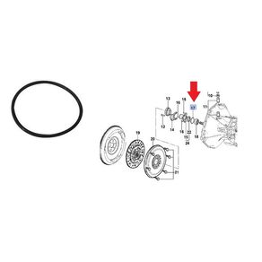 Junta Orings Atuador Embreagem Gm Corsa 2002/2012 Meriva 20