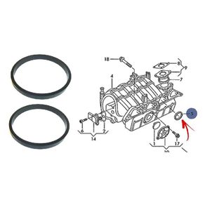 Junta Coletor Admissao Vedacao ( 2 Pecas ) Vw Gol Parati 1.