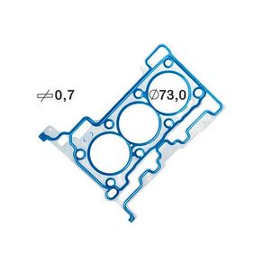 Junta Cabecote Motor Chapa Ford Ka Fiesta 1.0 12V 3 Cilindr