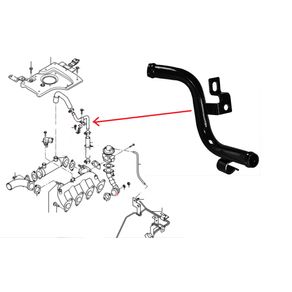Tubo Refrigeracao ( Cano Dagua ) Feero Hyundai Hr 2.5 Kia B