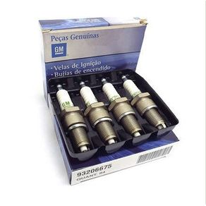 Jogo com 4 Velas Ignicao Fiat Gm Corsa Gasolina Vw Gol Ap 1.8 Palio Str